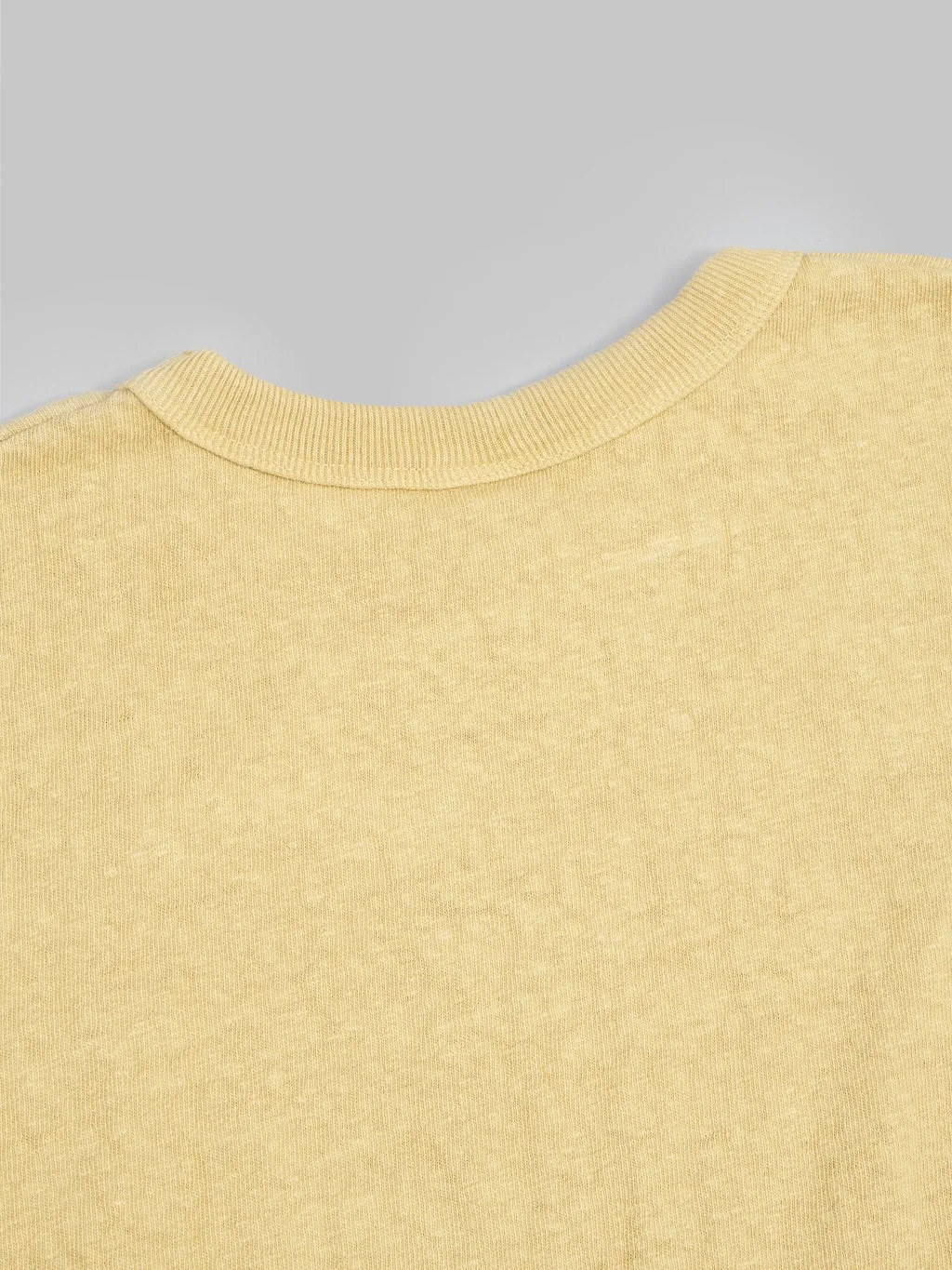 UES No.8 Slub Nep Short Sleeve T-Shirt Light Yellow