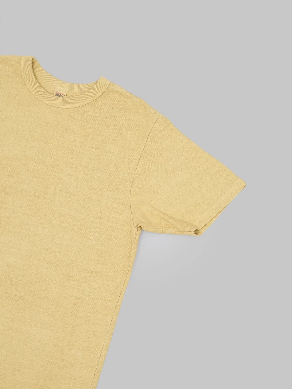 UES No.8 Slub Nep Short Sleeve T-Shirt Light Yellow