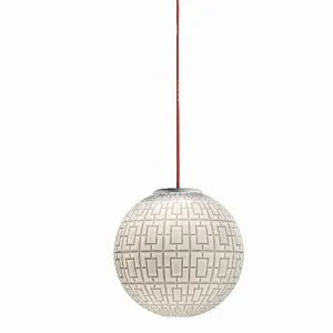 Unique Detailed Blown Glass Ceiling Pendant