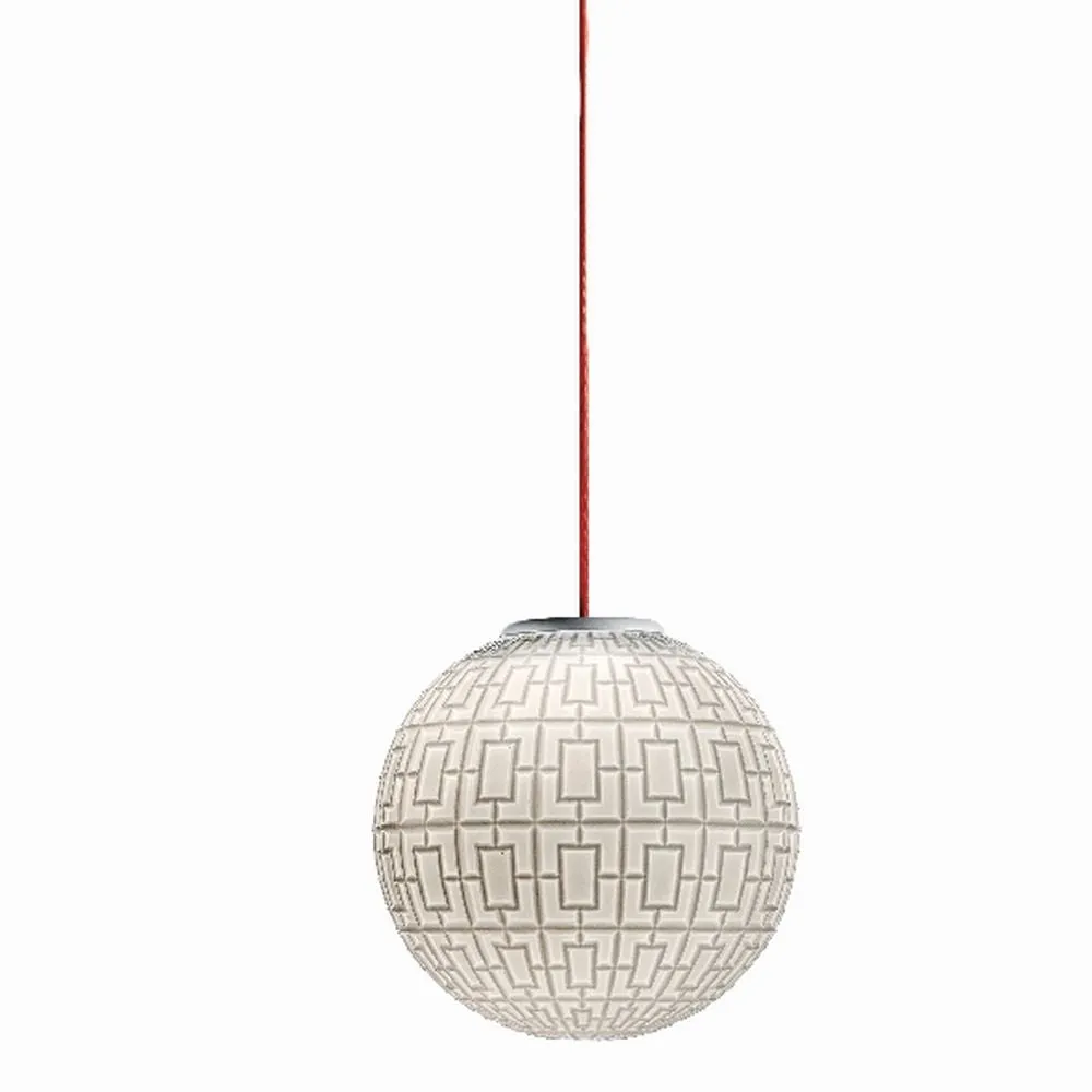 Unique Detailed Blown Glass Ceiling Pendant