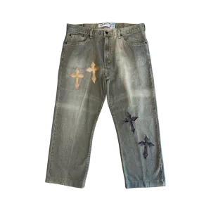 Vintage Washed Crosses Denim