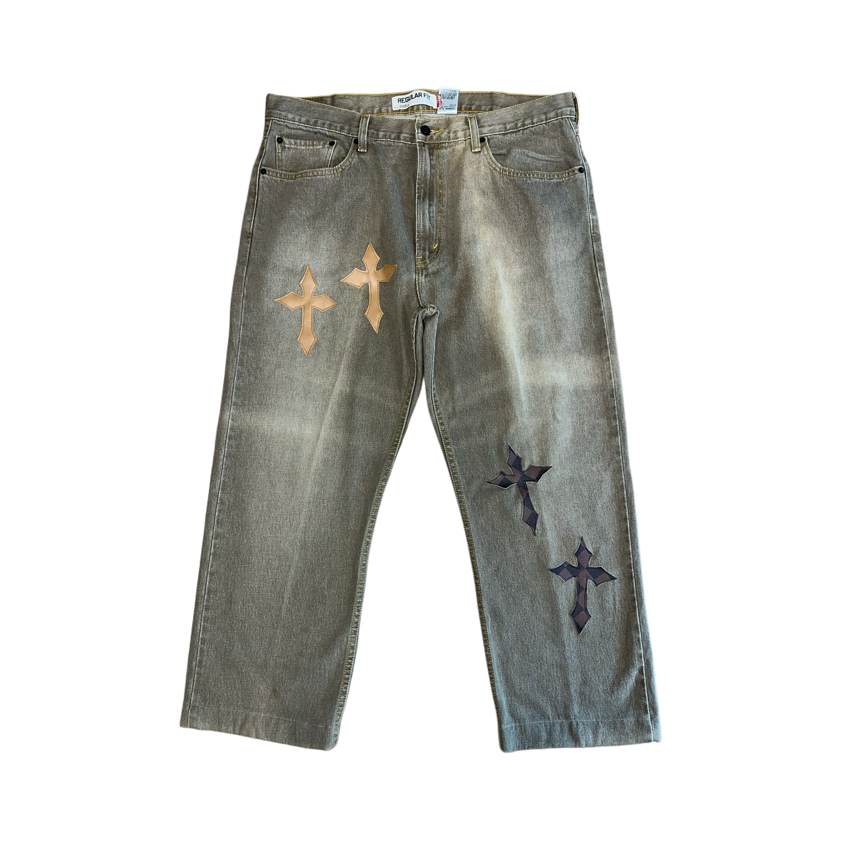 Vintage Washed Crosses Denim