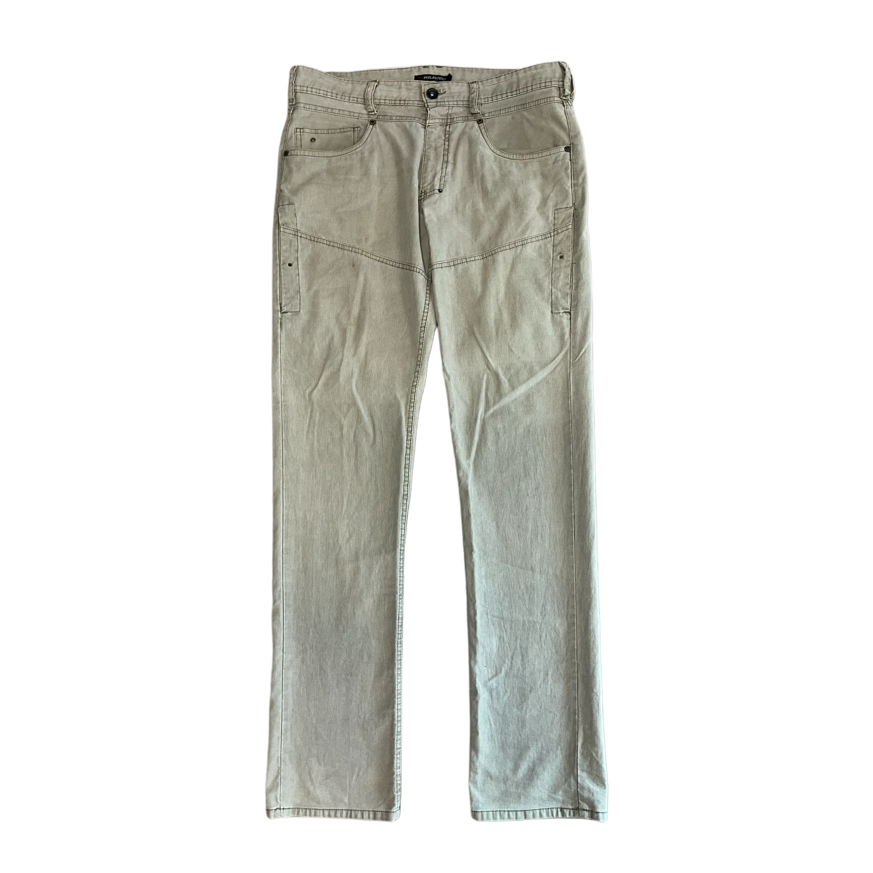 Vintage Zip Baige Pants
