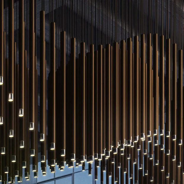 Virtus Metallic Suspended Spot Light From Axo Light