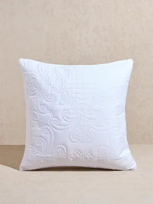 Westside Home White Heat Seal Solid Cushion Cover