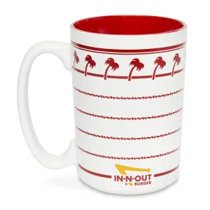 White and Red Mug