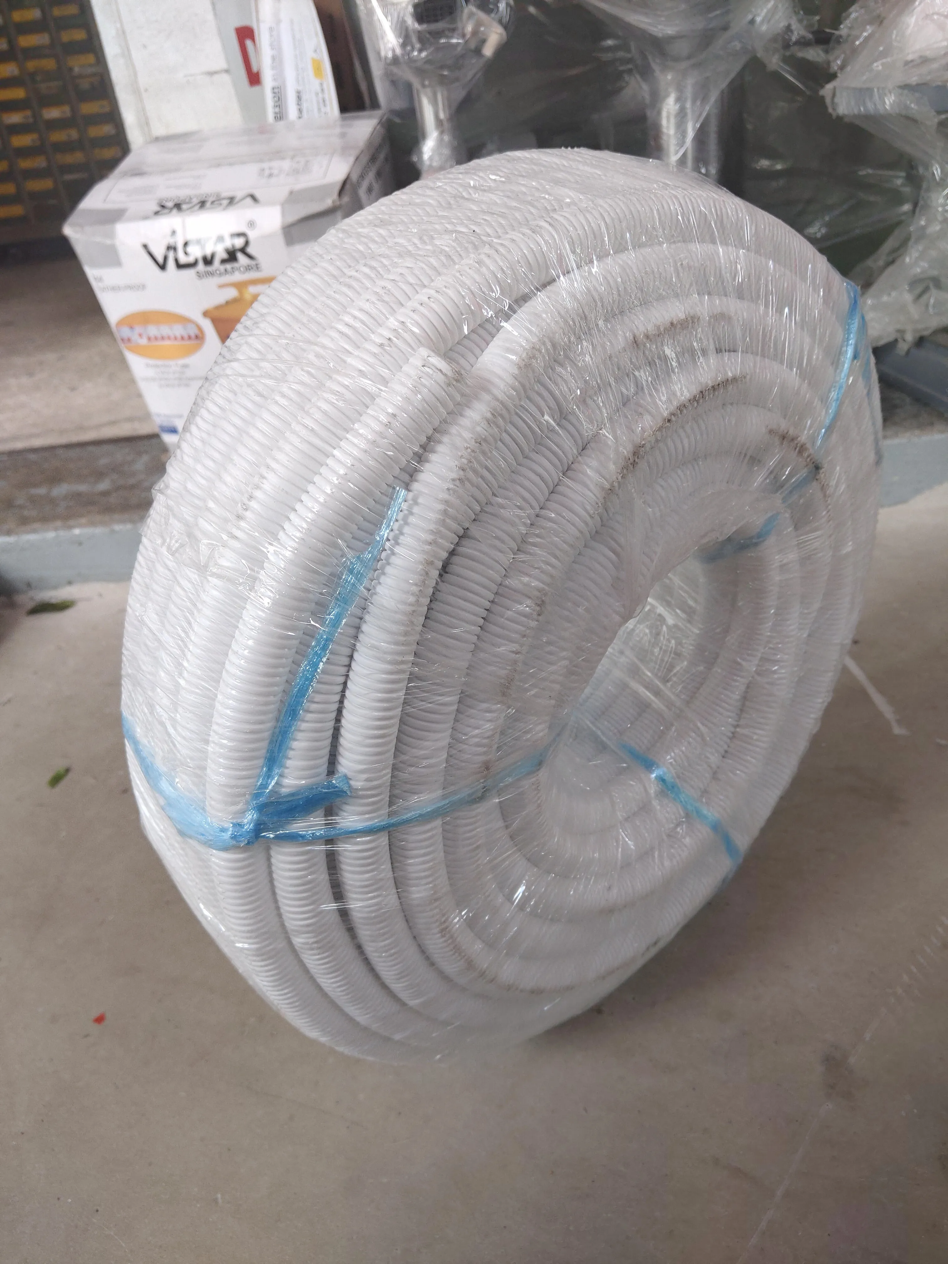 White Flexible Conduit Duct Hose | Model: HOSE-FHW