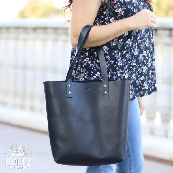 Your Logo   Our Leather - The Ashley Tote Fine Leather Handbag Purse Bag - Custom Logo and Corporate Gifting