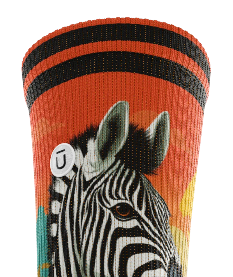 Zebra Crew Socks
